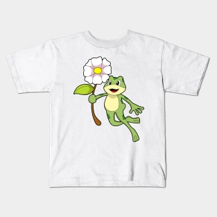 Frog with Flower Kids T-Shirt